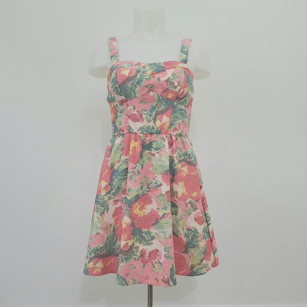 Floral Pin Up Dress Women's Small